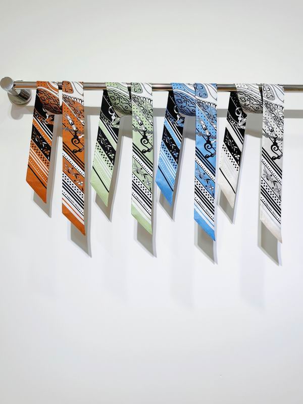 Hermes silk ribbon 5X86cm E051739